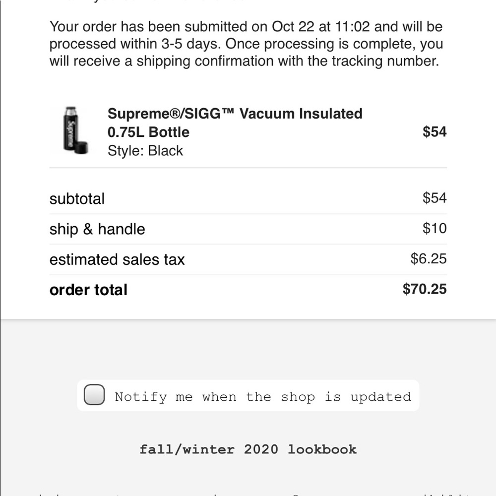 Supreme Bottle